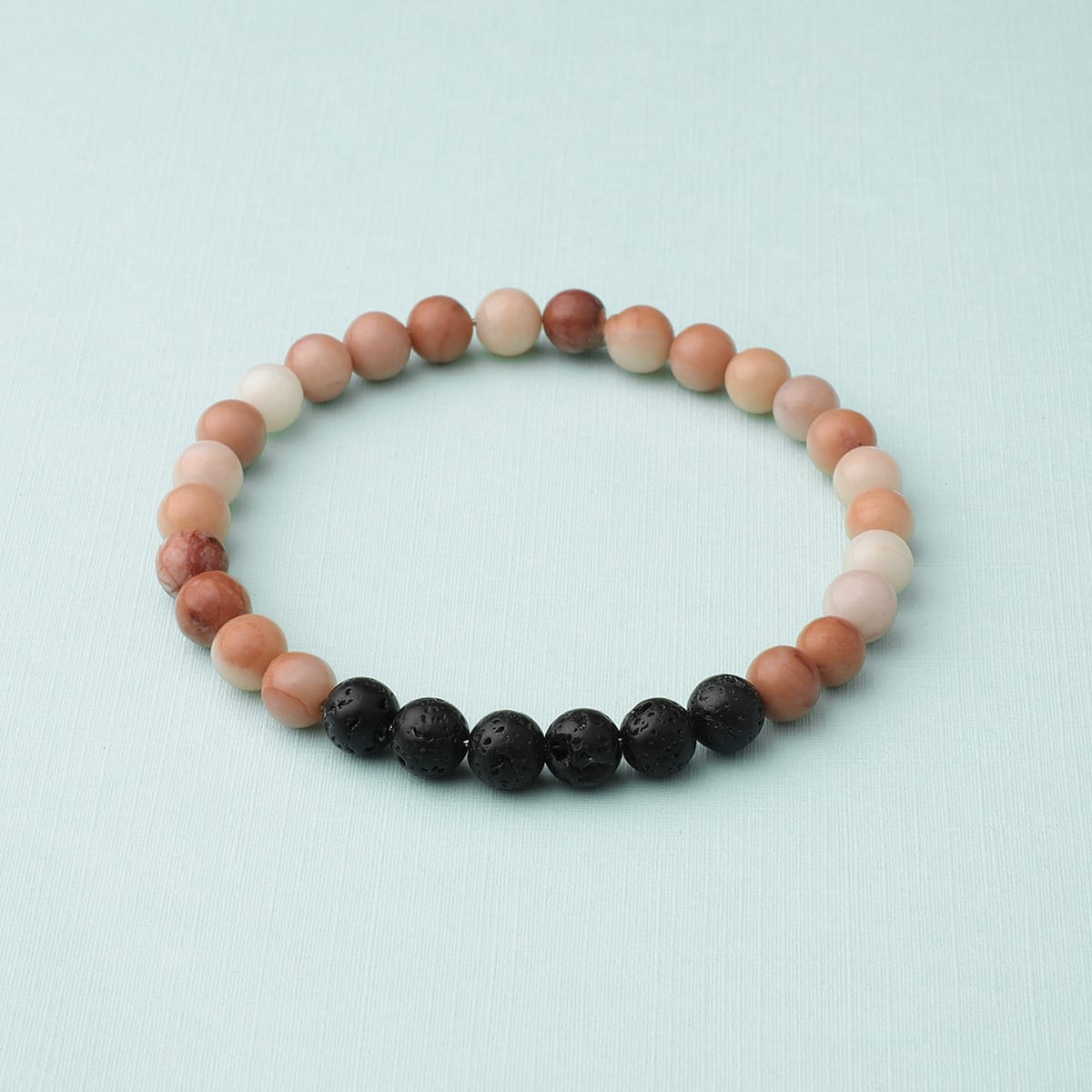 Basalt Diffuser Chakra Bracelet – Pink Mango