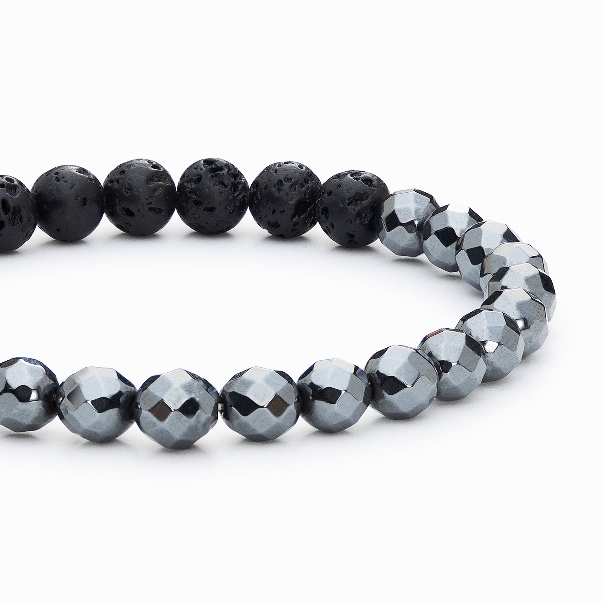 Black Magnetic Hematite Men's HEALTH & Energy Bracelet with Blue Cat's –  zenheavens